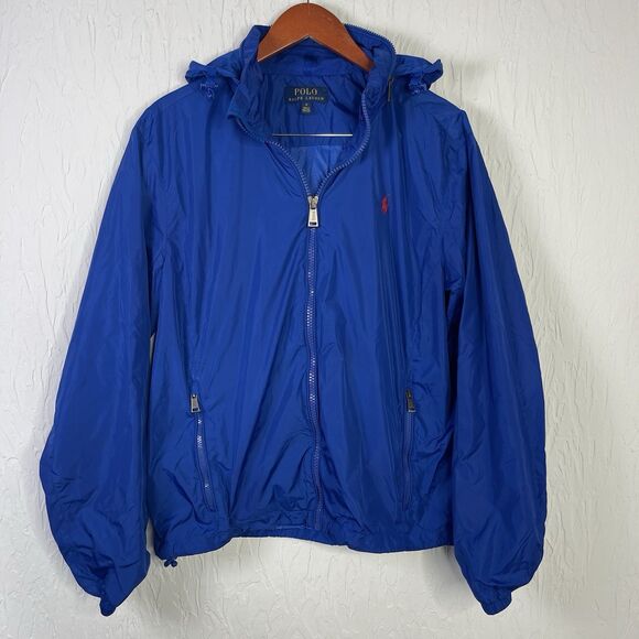 Polo Ralph Lauren Retford Packable Hooded Windbreaker Royal Blue Men’s Medium - Picture 1 of 15